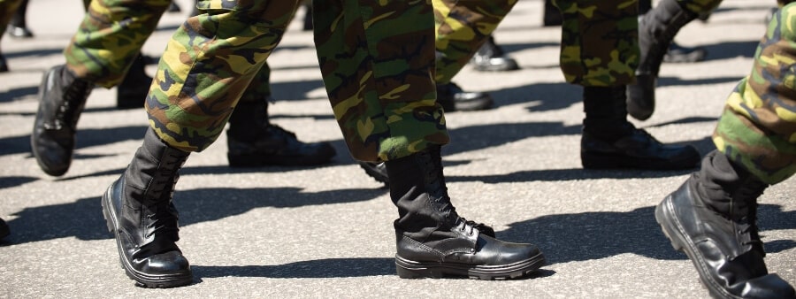 aplicação da lei penal militar: imagem de militares em quartel